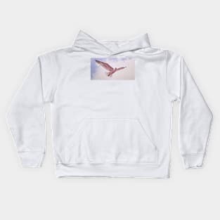 Pink Gull 2 - herring gull painting Kids Hoodie